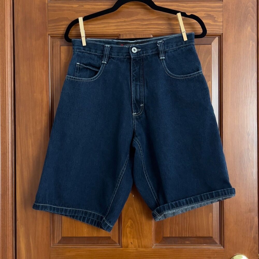Vintage SouthPole Authentic Collection Denim Jean Shorts Mens 30 Y2K Baggy